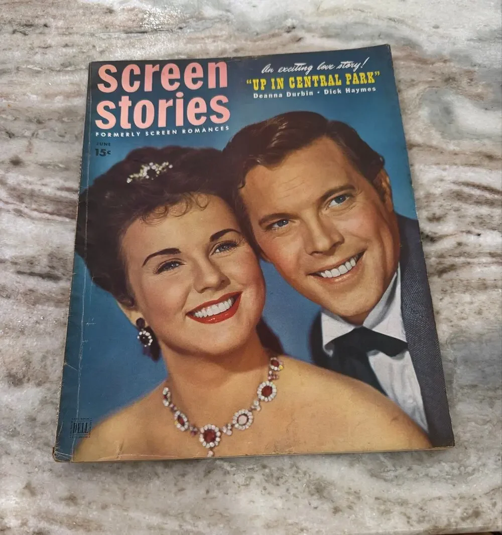 Vtg Screen Stories Magazine June 1948 Deanna Durbin Ads Movies +